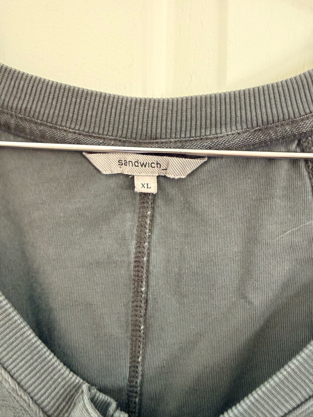 Sandwich Slate Gray Zip-Front Tunic Dress with Front Pockets - Picture 3 of 3
